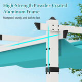 Tangkula 10x12Ft Aluminum Pergola, Patio Pergola with Retractable Sun Shade Canopy, Extra Large Patio Shelter Pavilion