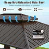 Tangkula 12x16 FT Hardtop Gazebo