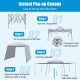 10x10 ft Pop Up Canopy with Dual Awnings - Tangkula