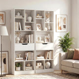Tangkula 61” Tall Open Bookcase with Drawer(1/2)