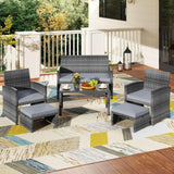 Tangkula 6 Pieces Patio Furniture Set