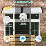 Tangkula 40" x 48" Window Awning, Modern Polycarbonate Overhead Door Awning