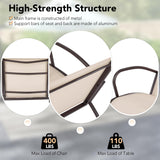 Tangkula 3 Pieces Patio Chair Set