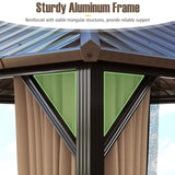 Tangkula 10x10 FT Hardtop Gazebo