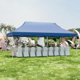 Tangkula 10x20 Ft Pop Up Canopy, Instant Setup Canopy Tent with 12 Stakes & 6 Ropes