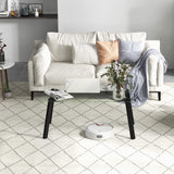 Tangkula Tempered Glass Coffee Table, Modern Cocktail Table, Clear Tea Table for Living Room Reception Office
