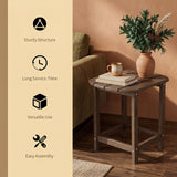 Tangkula 19 x 14.5 x 18 Inch Outdoor Side Table