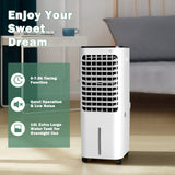 Evaporative Air Cooler, 4-In-1 Bladeless Swamp Cooler with Remote Control