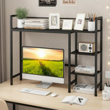 Tangkula 4-Tier Desktop Bookshelf 38.5" Dorm Desk Hutch