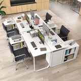 Tangkula 55" Reversible L Shaped Desk with 3 Drawers