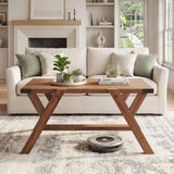 Tangkula  35.5-Inch Rectangle Wooden Center Table for Living Room