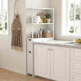 Tangkula Slim Bathroom Storage Cabine Narrow Toilet Paper Holder for Restroom