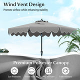 Tangkula 9 FT Patio Umbrella with Crank Handle