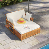 Tangkula Outdoor Wood Daybed