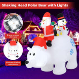 Tangkula 8 FT Christmas Inflatable Santa Claus