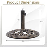 Tangkula 22 lbs Heavy Duty Umbrella Base
