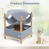 Tangkula Elevated Cat Hammock Bed