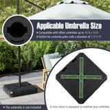 Tangkula Cantilever Umbrella Base for Outdoor Patio