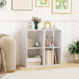 Tangkula 2-Cube Bookcase, 3-Tier Bookshelf with Open Compartments