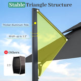 Tangkula 10 FT Patio Umbrella with Base Included for Yard Pool Garden Deck