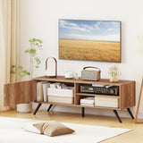 TV Stand for TVs up to 55 Inch Mid Century Modern Entertainment Center with Storage Cabinet