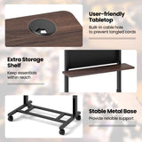 Tangkula Rolling Podium Stand