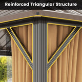Tangkula 10x12 FT Hardtop Gazebo