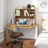 Tangkula Desktop Bookshelf, Countertop Storage Hutch with 4 Shelves for Computer Desk