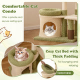 Tangkula Cute Cat Tree with Sisal Scratching Posts