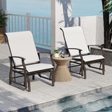 Tangkula Porch Gliders with High Back for Backyard Garden Balcony Poolside