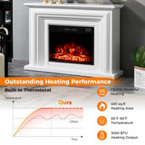 Tangkula 23" Electric Fireplace, 5,000 BTU Fireplace Insert with Remote Control