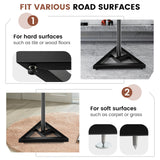 Tangkula Adjustable Universal Speaker Stands, Studio Monitor Stands Pair w/Stable Triangular Base