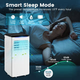 Portable Air Conditioner for Room up to 350 Sq. Ft, 10000 BTU 3-in-1 AC Unit for Bedroom with Dehumidifier/Fan/Cool/Sleep Mode