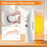 Tangkula Oil Filled Radiator Heater, 700W Portable Radiant Space Heater with Adjustable Thermostat
