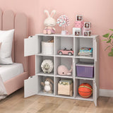 Tangkula 9-Cube Bookshelf, Toys Storage Organizer