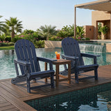 Tangkula Adirondack Chair | HDPE All-Weather Fire Pit Chair with Cup Holder (1/2/4)