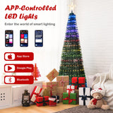 Tangkula 6.2FT Pop-Up Decoration Tree with 282 LED Lights