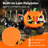 Tangkula 10.2 FT Long Halloween Inflatable Carriage