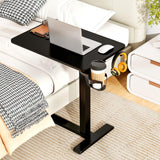 Tangkula Mobile Standing Desk with Cup Holder and Headphone Hook
