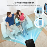 Air Cooler, 3-in-1 Portable Quiet Swamp Cooler and Humidifier with Remote
