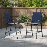 Tangkula Outdoor Bar Stools Set of 2/4 for Backyard Deck Pool