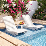 Tangkula HDPE in-Pool Lounge Chair for 5.5"-8.5" Water Depth