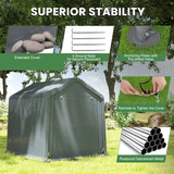 Tangkula 6x6.5/8x6.5Ft Portable Shed