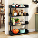 Tangkula 4-Tier Bookshelf Freestanding Bookcase with Anti-Tipping Kit