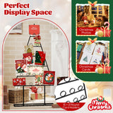 Tangkula 2 Pack Christmas Card Holder for Home Office Party Decoration