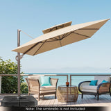 274 LBS Cantilever Patio Umbrella Base with Handles