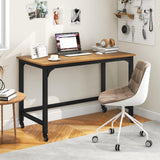 Mobile Computer Desk, Simple Style Rolling Home Office Desk Study Table Writing Desk