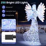 Tangkula 5.2 FT Christmas Lighted Iridescent Angel
