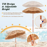 6ft Thatched Patio Umbrella - Tangkula