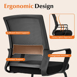 Tangkula Office Guest Chair with Lumbar Support